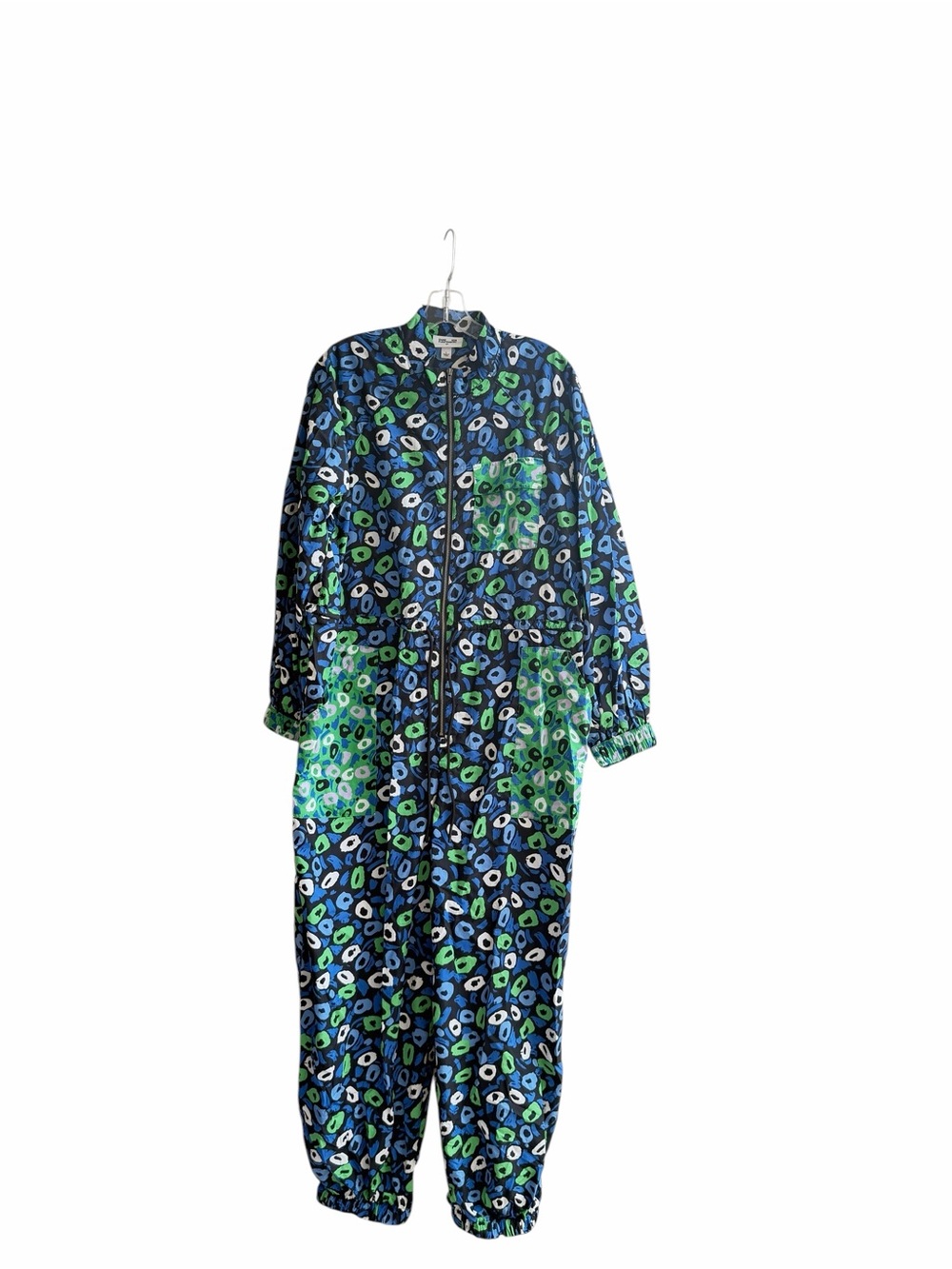 Diane von Furstenberg x Target Nylon Jazz Dot Jumpsuit sz L - Picture 2 of 4